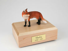 Load image into Gallery viewer, Fox Wildlife Figurine Funeral Pet Cremation Urn Available in 3 Colors &amp; 4 Sizes
