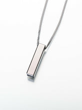 Load image into Gallery viewer, Titanium Narrow Slide Rectangle Memorial Jewelry Pendant Funeral Cremation Urn
