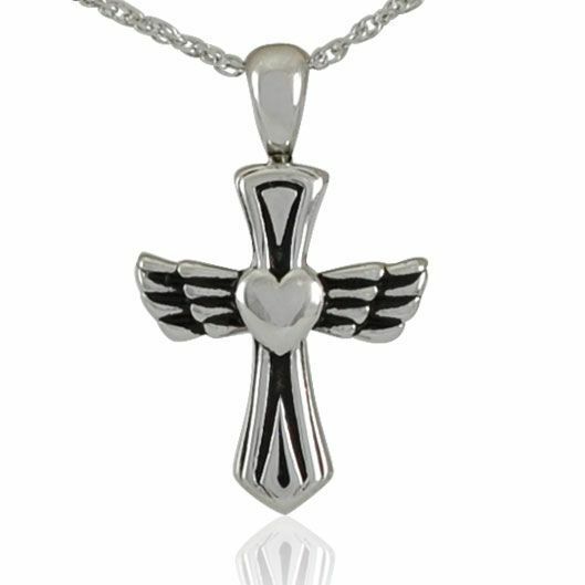 Small/Keepsake Stainless Steel Take Flight Pendant Funeral Cremation Urn