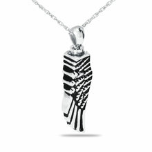 Load image into Gallery viewer, Angel&#39;s Wing Stainless Steel Pendant/Necklace Funeral Cremation Urn for Ashes
