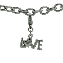 Load image into Gallery viewer, Stainless Steel Bracelet with LOVE Charm Funeral Cremation Jewelry For Ashes
