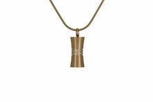Load image into Gallery viewer, Stainless Steel Rose Gold Plated Hourglass Cremation Pendant w/chain
