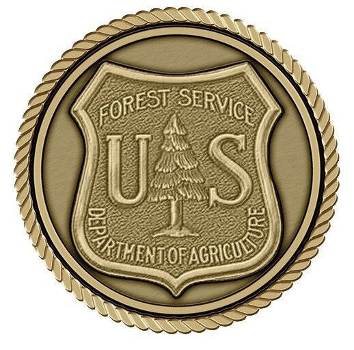 Forest Service Medallion for Box Cremation Urn/Flag Case - 4 Inch Diameter