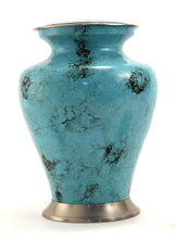 Load image into Gallery viewer, Keepsake Funeral Cremation Urn for ashes,5 Cubic Inches-Glenwood Blue Marble
