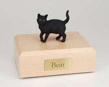 Load image into Gallery viewer, Short Hair Cat Black Figurine Pet Cremation Urn Available 3 Diff Colors 4 Sizes
