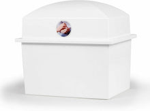 Load image into Gallery viewer, Crowne Vault Extra-Large White Polymer Double Funeral Cremation Urn Burial Vault
