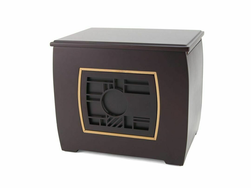 Extra-Large 400 Cubic Inch Modern Companion Geometric Funeral Cremation Urn