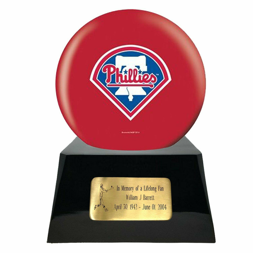 Philadelphia Phillies Sports Team Adult Baseball Funeral Cremation Urn For Ashes