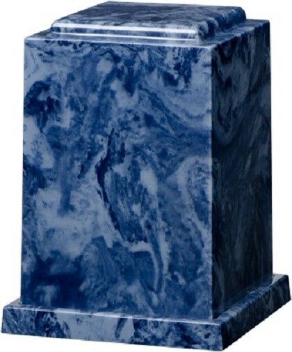 Large 225 Cubic Inch Windsor Elite Midnight Blue Cultured Marble Cremation Urn