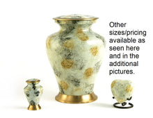 Load image into Gallery viewer, Keepsake Funeral Cremation Urn for ashes,3 Cubic Inches-Glenwood White Marble
