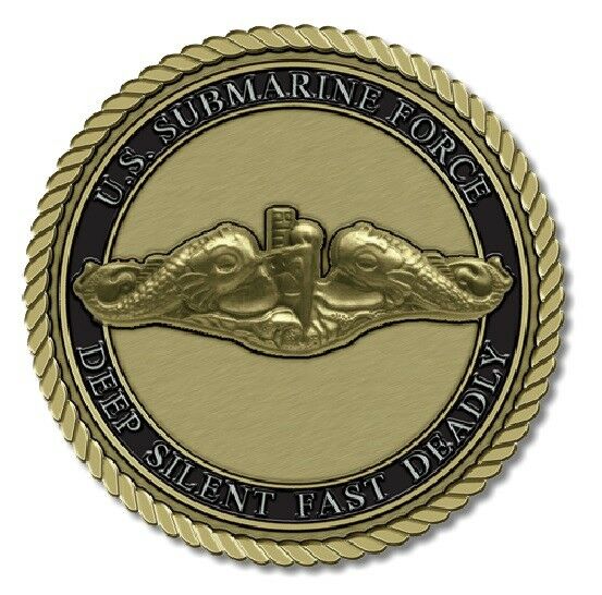 Submariner Medallion for Box Cremation Urn/Flag Case - 2 Inch Diameter