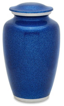 Load image into Gallery viewer, Blue 210 Cubic Inches Large/Adult Funeral Cremation Urn for Ashes
