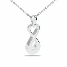 Load image into Gallery viewer, Infinity Heart Stainless Steel Pendant/Necklace Funeral Cremation Urn for Ashes

