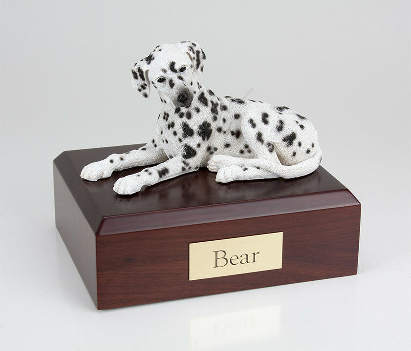 Dalmatian Pet Funeral Cremation Urn Available in 3 Different Colors & 4 Sizes