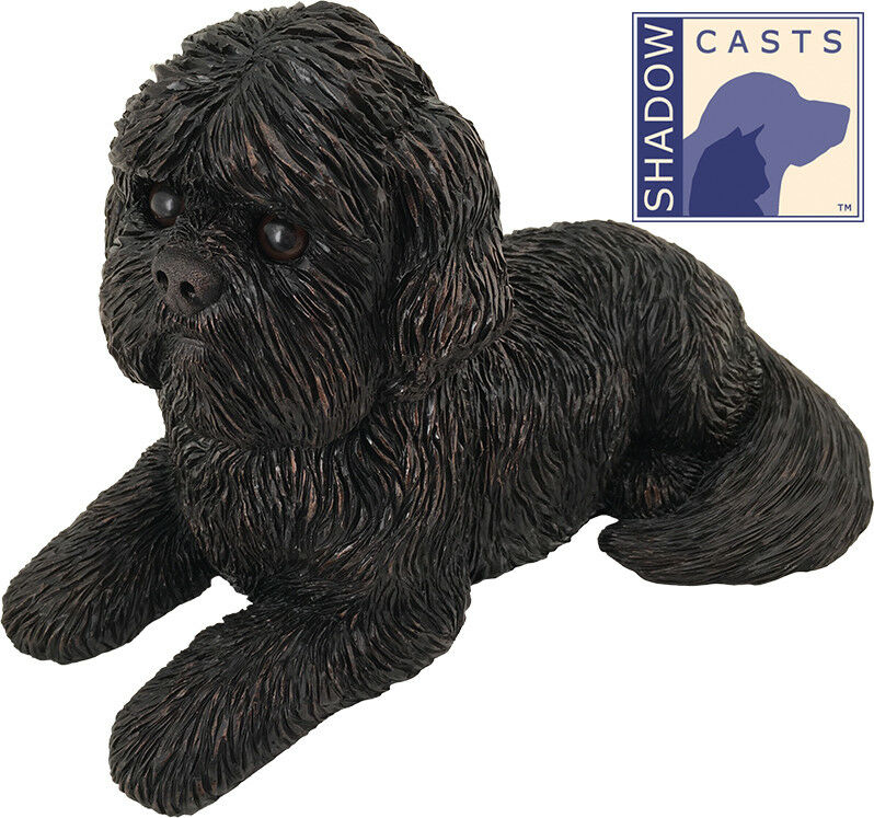 Small/Keepsake 74 Cubic Ins Shih-Tzu ShadowCasts Bronze Urn for Cremation Ashes