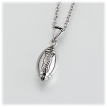 Load image into Gallery viewer, Stainless Steel Football Memorial Jewelry Pendant Funeral Cremation Urn
