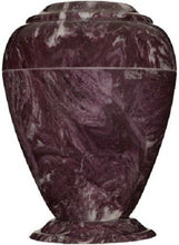 Load image into Gallery viewer, Large/Adult 235 Cubic Inch Georgian Vase Merlot Cultured Marble Cremation Urn
