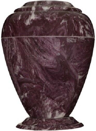 Large/Adult 235 Cubic Inch Georgian Vase Merlot Cultured Marble Cremation Urn