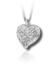 Load image into Gallery viewer, Sterling Silver Leaves &amp; Berries Funeral Cremation Urn Pendant for Ashes w/Chain
