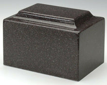 Load image into Gallery viewer, Classic Granite Dark Red 100 Cubic Inches Cremation Urn For Ashes, TSA Approved
