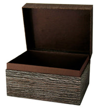 Load image into Gallery viewer, Large/Adult 220 Cubic Inch Antique Brown Chest Earthurn Cremation Urn For Ashes
