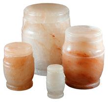 Load image into Gallery viewer, Biodegradable, Rock Salt  Set of 6 Keepsake Cremation Urns, 3.5 cubic ins. each
