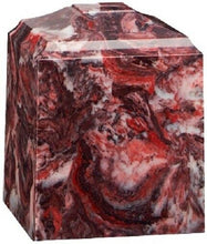 Load image into Gallery viewer, Small/Keepsake 45 Cubic Inch Firerock Cultured Marble Cremation Urn for Ashes
