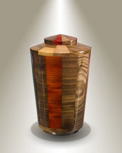 Load image into Gallery viewer, Trinity Infant/Child/Pet Wood Funeral Cremation Urn, 75 Cubic Inches
