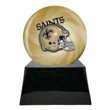 Load image into Gallery viewer, Large/Adult 200 Cubic Inch New Orleans Saints Metal Ball on Cremation Urn Base
