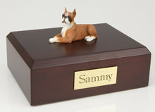 Load image into Gallery viewer, Boxer Fawn Pet Funeral Cremation Urn Available in 3 Different Colors &amp; 4 Sizes
