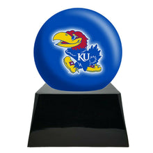 Load image into Gallery viewer, Large/Adult 200 Cubic Inch Kansas Jayhawks Metal Ball on Cremation Urn Base

