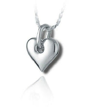 Load image into Gallery viewer, Sterling Silver Holy Heart Funeral Cremation Urn Pendant for Ashes w/Chain
