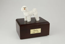 Load image into Gallery viewer, Bichon Frise Pet Funeral Cremation Urn Available in 3 Different Colors &amp; 4 Sizes

