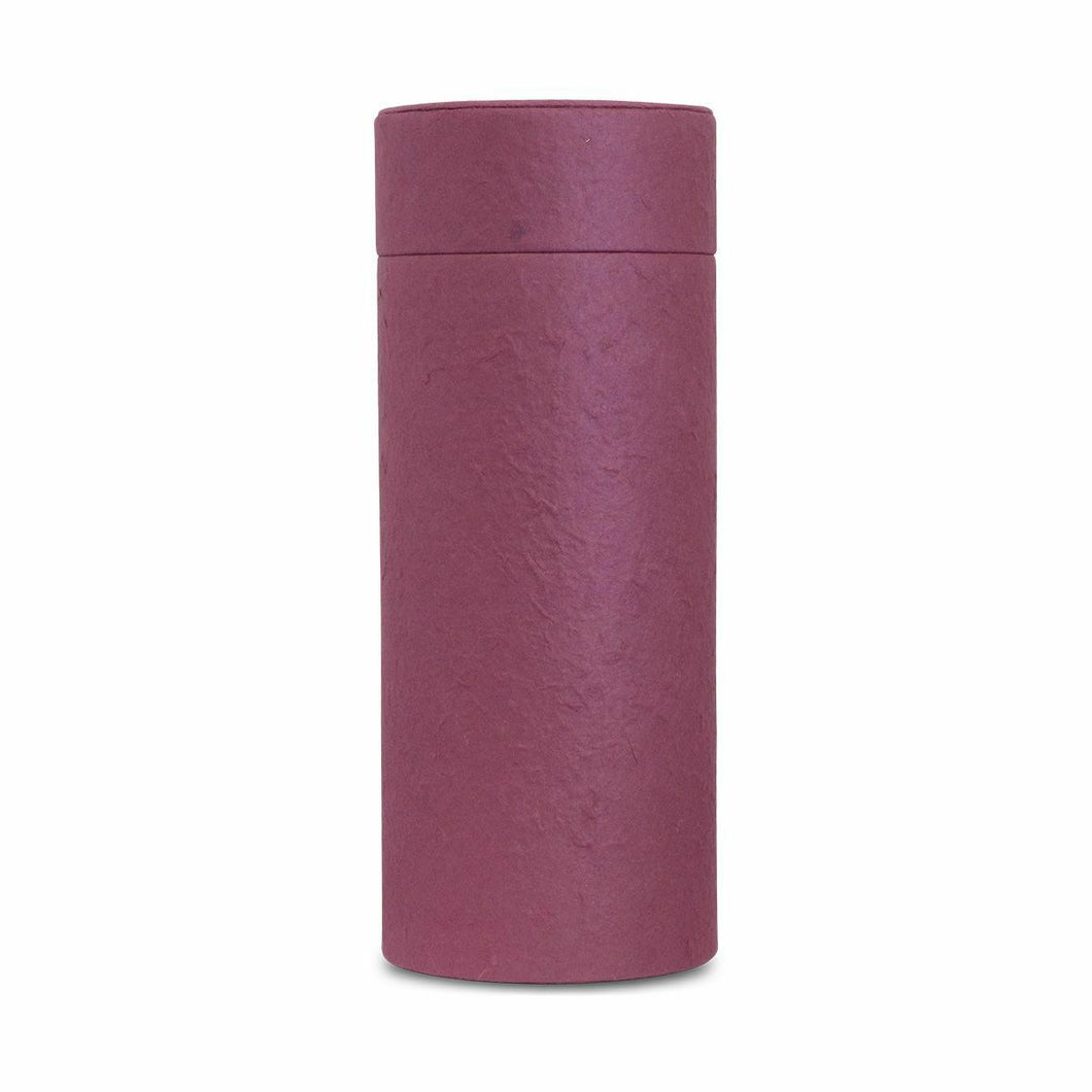 Large/Adult 250 Cubic Inch Burgundy Scattering Tube Biodegradable Cremation Urn
