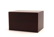 Load image into Gallery viewer, Large Cherry Box Funeral Cremation Urn for Ashes, 125 Cubic Inches
