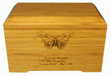 Load image into Gallery viewer, Large/Adult 245 Cubic Inches Tribute Bamboo Funeral Cremation Urn for Ashes
