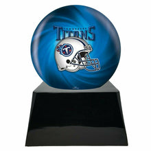 Load image into Gallery viewer, Large/Adult 200 Cubic Inch Tennessee Titans Metal Ball on Cremation Urn Base
