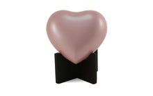 Load image into Gallery viewer, New Brass Pearl Pink Arielle Heart Funeral Cremation Urn w/stand,20 Cubic inches

