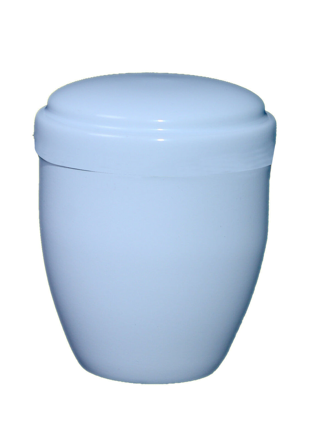 Small/Keepsake 10 Cubic Inches White Metal Funeral Cremation Urn for Ashes