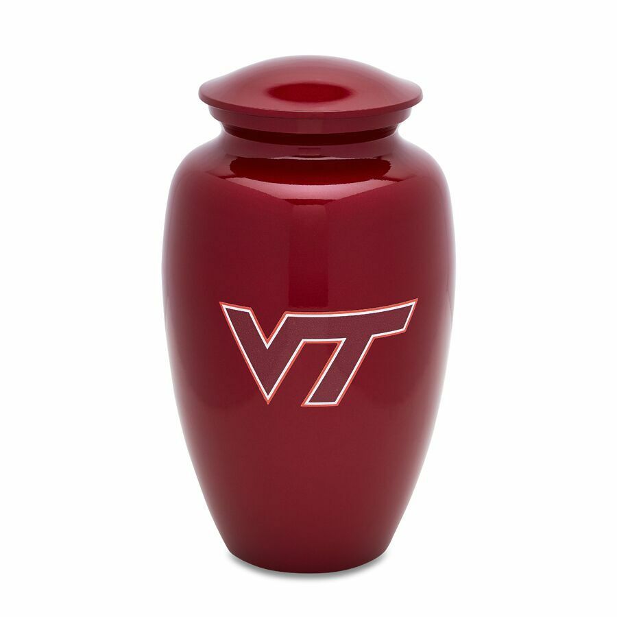 Virginia Tech 210 Cubic Inches Large/Adult Funeral Cremation Urn For Ashes