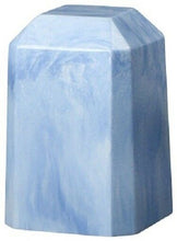 Load image into Gallery viewer, Small/Keepsake 36 Cubic Inch Wedgewood Square Cultured Marble Cremation Urn
