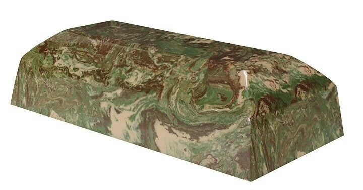 Large 298 Cubic Inches Camo Zenith Cultured Marble Cremation Urn for Ashes