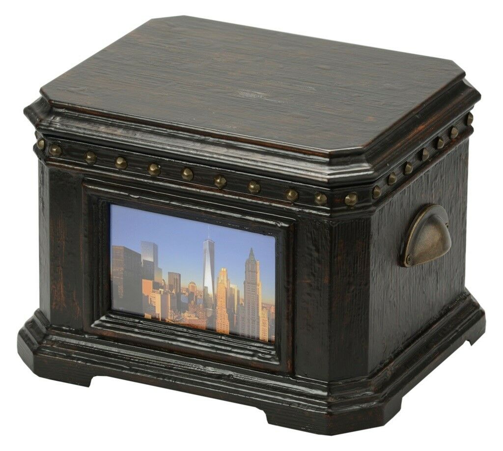 Large/Adult 200 Cubic Inch Freedom Memory Box Funeral Cremation Urn for Ashes