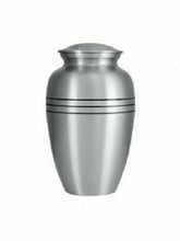 Load image into Gallery viewer, Silver/Pewter Color, Large/Adult Funeral Cremation Urn w. Box,Many Sizes Avail.
