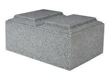 Load image into Gallery viewer, XL Companion Funeral Cremation Urn For Ashes Cultured Granite Tuscany Gray
