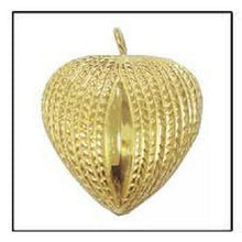 Load image into Gallery viewer, My Heart 24k Gold Plated Sterling Silver Funeral Cremation Urn Pendant w/Chain
