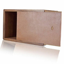 Load image into Gallery viewer, Large/Adult 200 Cubic Inches Brown Chest Wood Funeral Cremation Urn for Ashes
