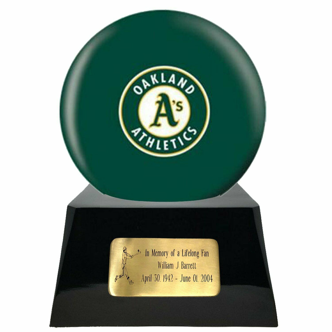 Oakland Athletics Baseball Cremation Urn Adult Funeral Sport Team Urn For Ashes