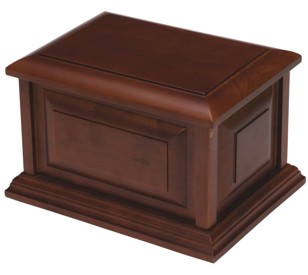 Large/Adult 230 Cubic Inches Cherry Wood Cremation Urn for Ashes