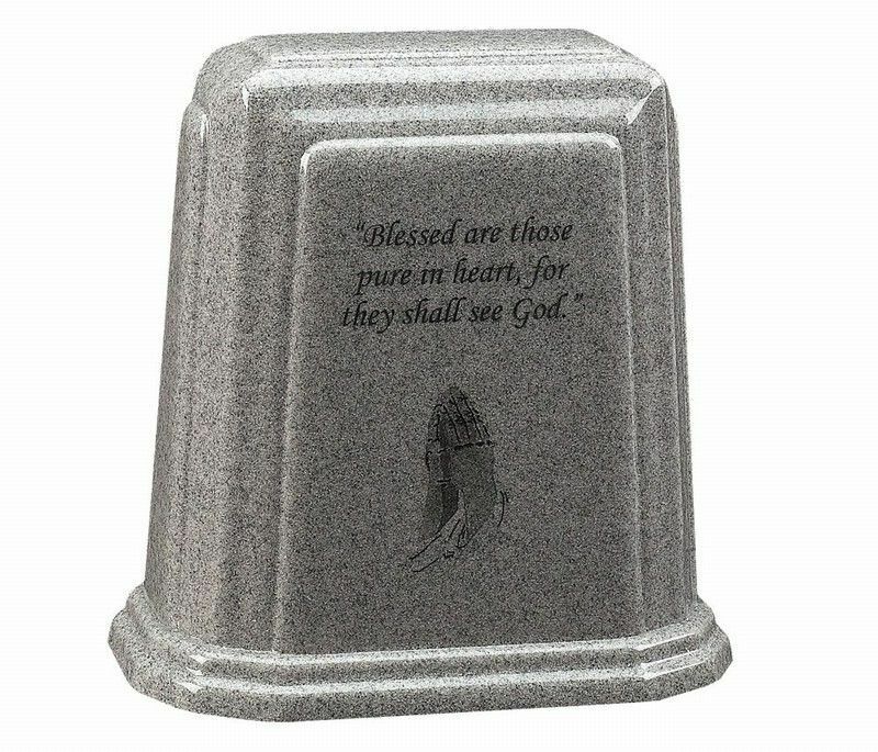 Large 275 Cubic Inches Tablet Millennium Stone Cremation Urn -Choice of 8 Colors